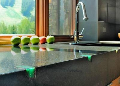 آشنایی با مدل های شیک سنگ کابینت آشپزخانه ساخته شده از بتن