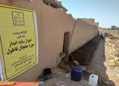 شروع بازسازی قلعه و یخچال تاریخی روستای قاطول گرمسار